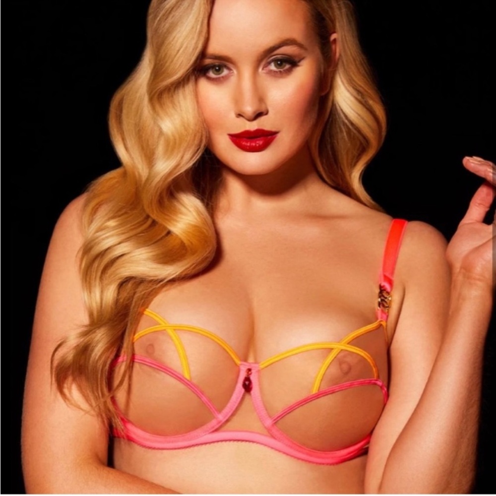 Honey Birdette Saskia Bra - Mango - 32C